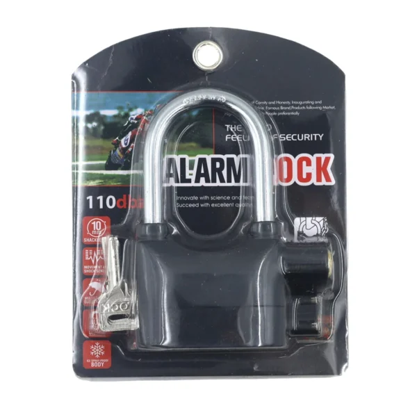 70mm Alarm Padlock 110dB with 3 Keys AY074-040