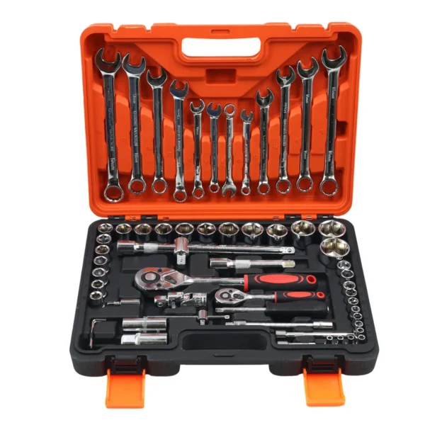 AIYI 61 Piece CR-V Socket Wrench & Tool Set AY187-020