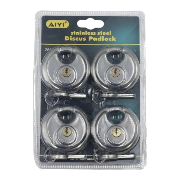 AIYI Disc padlock 4pcs 60mm AY076-401/AY075-401