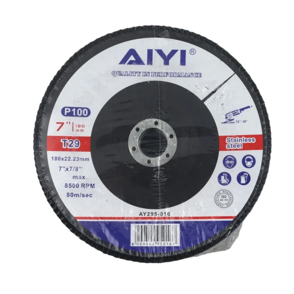 AIYI Flap disc blue T29 180mm P100 AY295-016