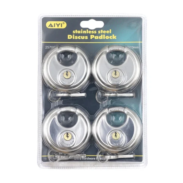 AIYI Disc padlock 4pcs 70mm AY076-402/AY075-402