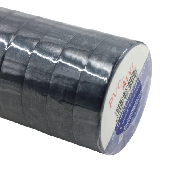 AIYI 10 Piece Black PVC Electrical Insulation Tape 18mm x 18M AY385-201