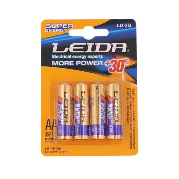 Leida Super Energy AA Batteries - 10 Pack of 4 | 40 Batteries Total