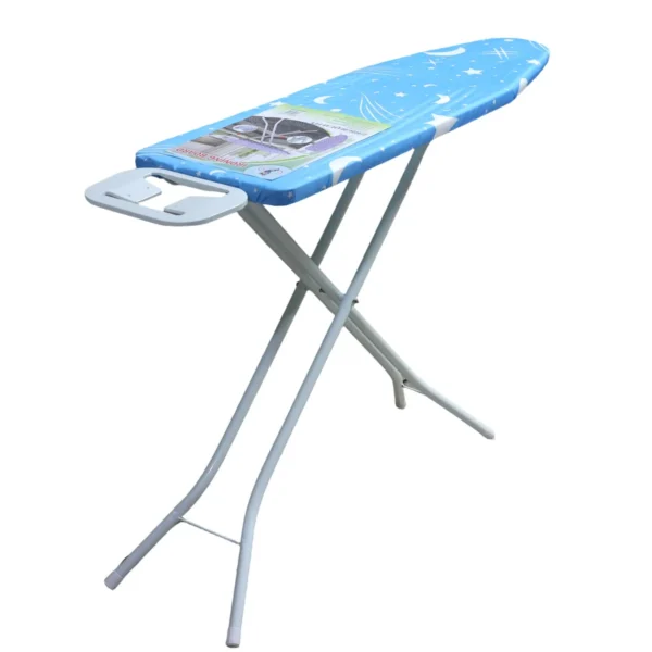 Foldable Ironing Board with Padded Cover and Iron Rest 4313H