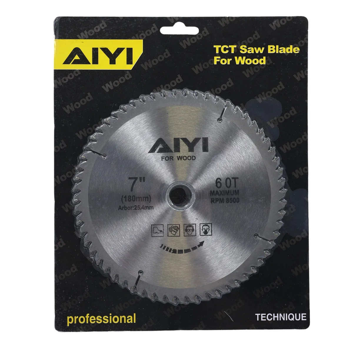 AIYI 180mm 60T TCT Saw Blade for Wood AY082-030