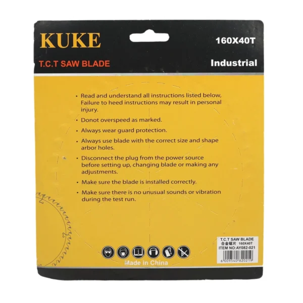 160mm 40T TCT Saw Blade for Wood, Wood Cutting Disc AY082-021