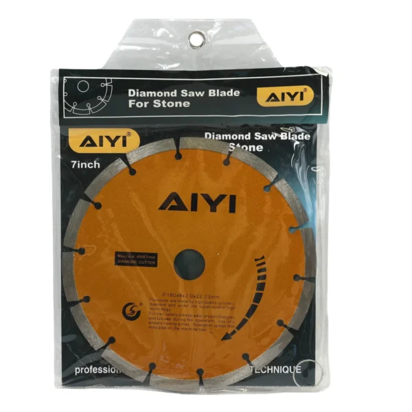 AIYI 180mm Segmented Diamond Saw Blade - Stone Cutting AY082-003