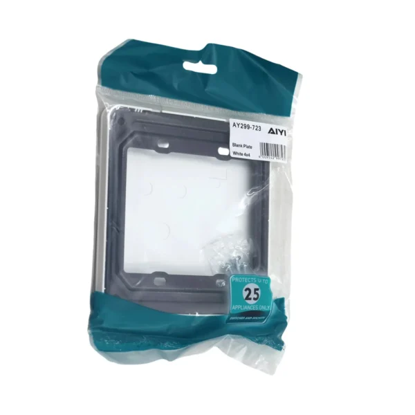 Blank Plate White 4x4 AY299-723