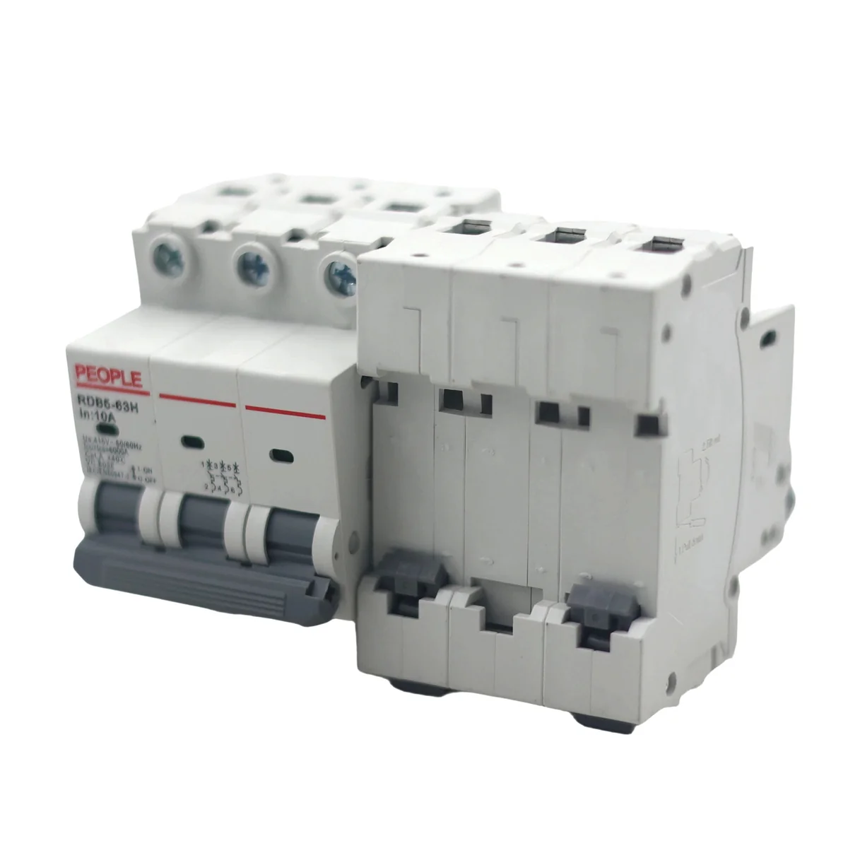 PEOPLE RDB5-63H C10 3P Miniature Circuit Breaker 10A – 4 Pack - Image 2