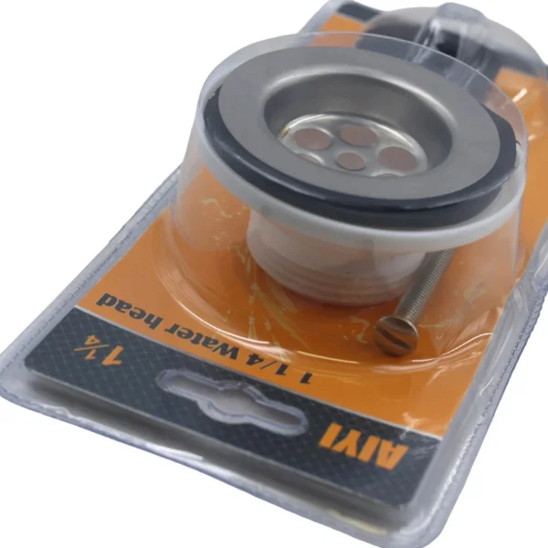 1-1/4" 32mm Basin Drain with Plug & Chain, Bathroom Sink Waste Set AY407-027