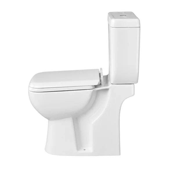 Close-Coupled Ceramic Toilet Suite With Cistern And Seat