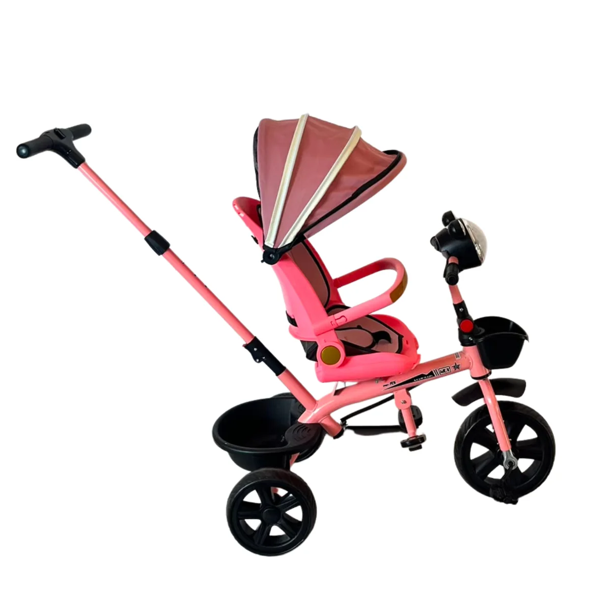 Kids 3-Wheel Tricycle with Parent Push Handle AY421-003 - Image 2