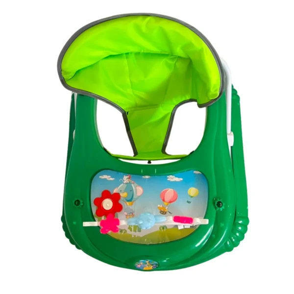 Baby Walker with Activity Toys and Foldable Wheeled Frame