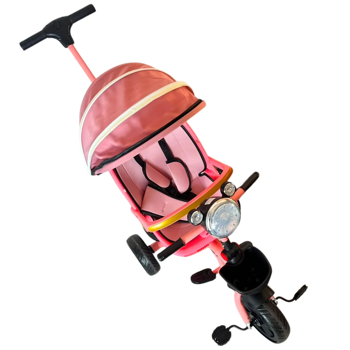 Kids 3-Wheel Tricycle with Parent Push Handle AY421-003 - Image 3
