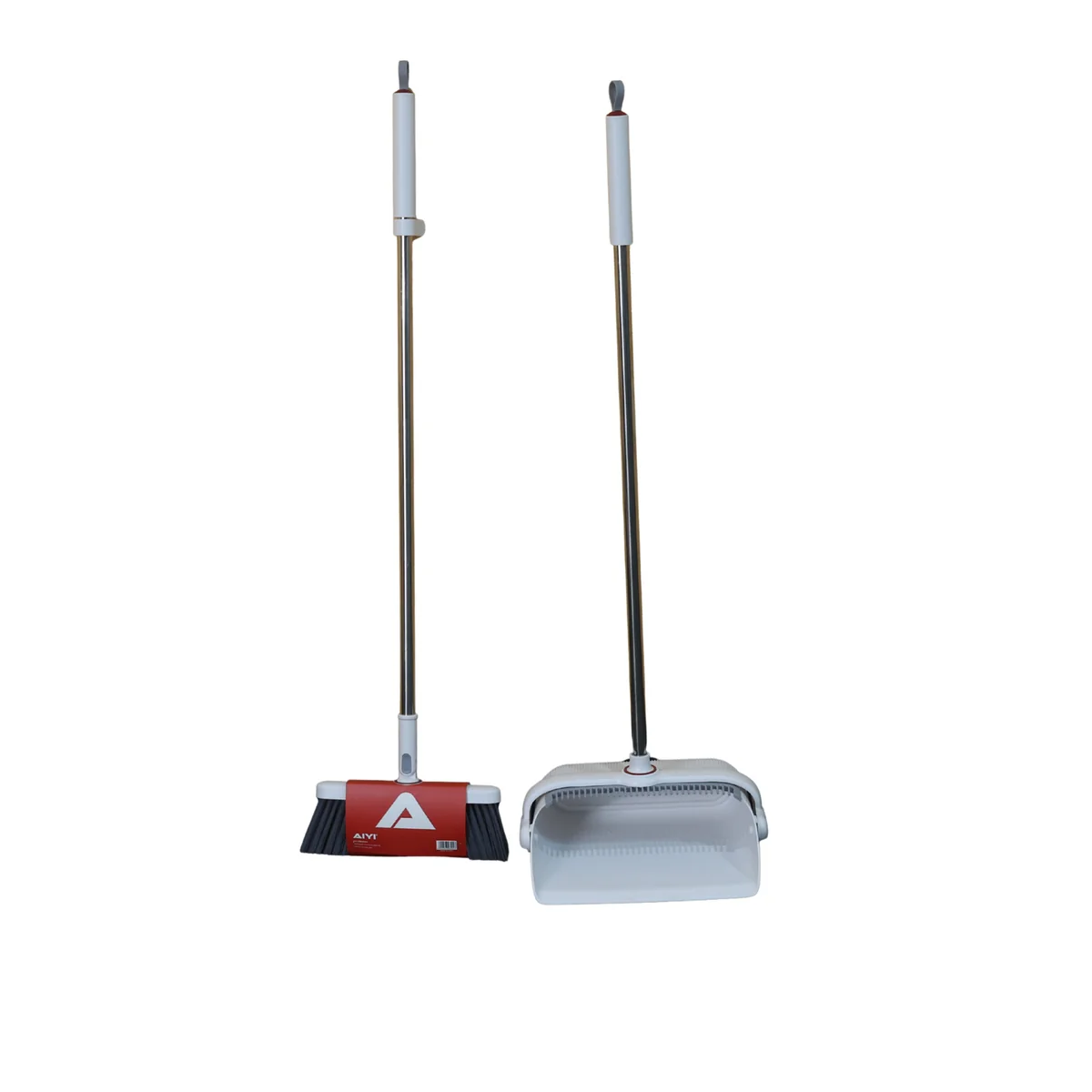 AIYI Broom and Dustpan Set with Long Handles AY396-009