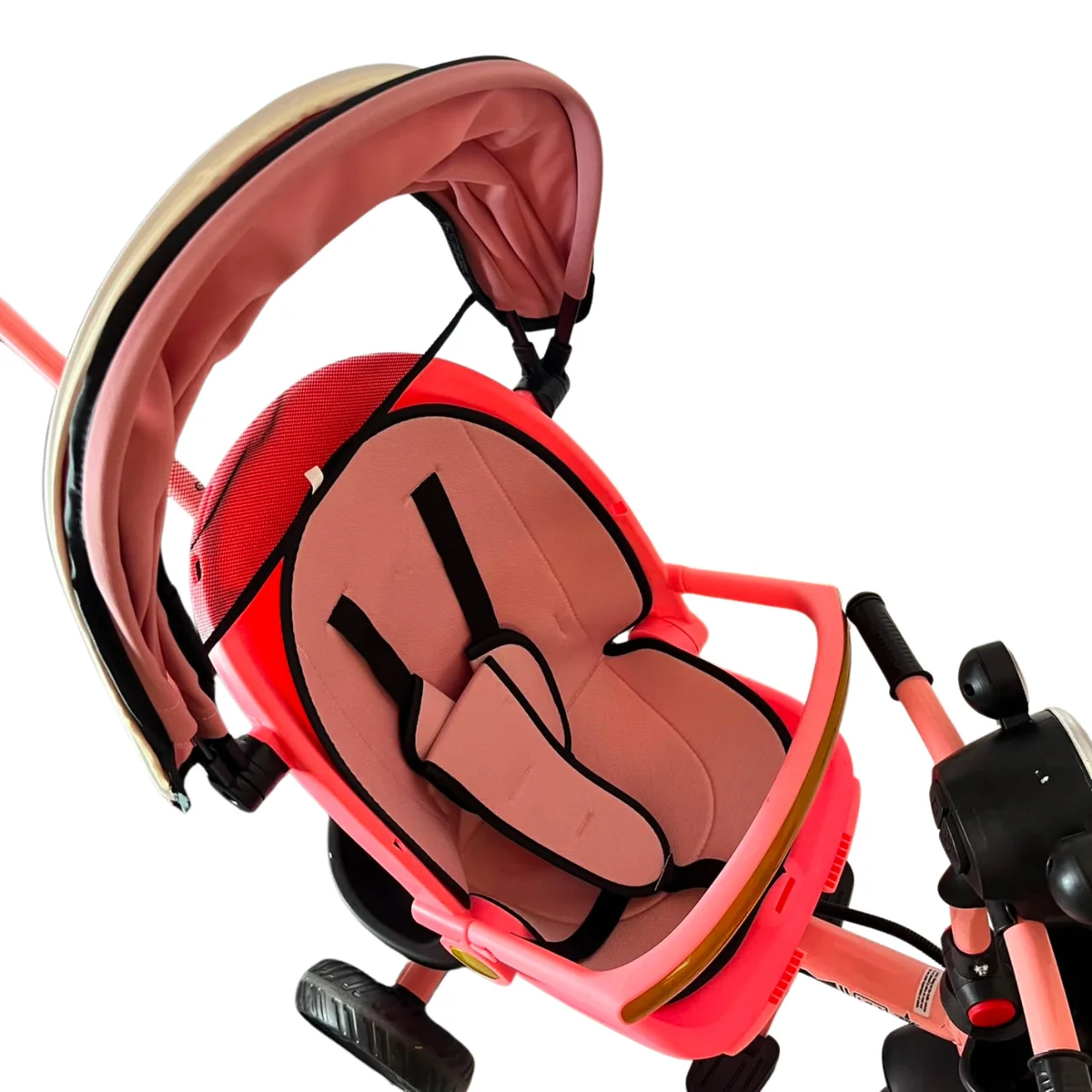 Kids 3-Wheel Tricycle with Parent Push Handle AY421-003 - Image 5