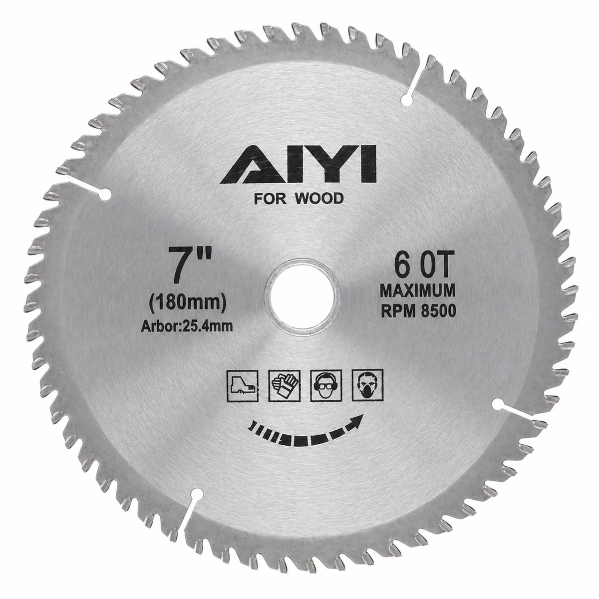AIYI 180mm 60T TCT Saw Blade for Wood AY082-030 - Image 2