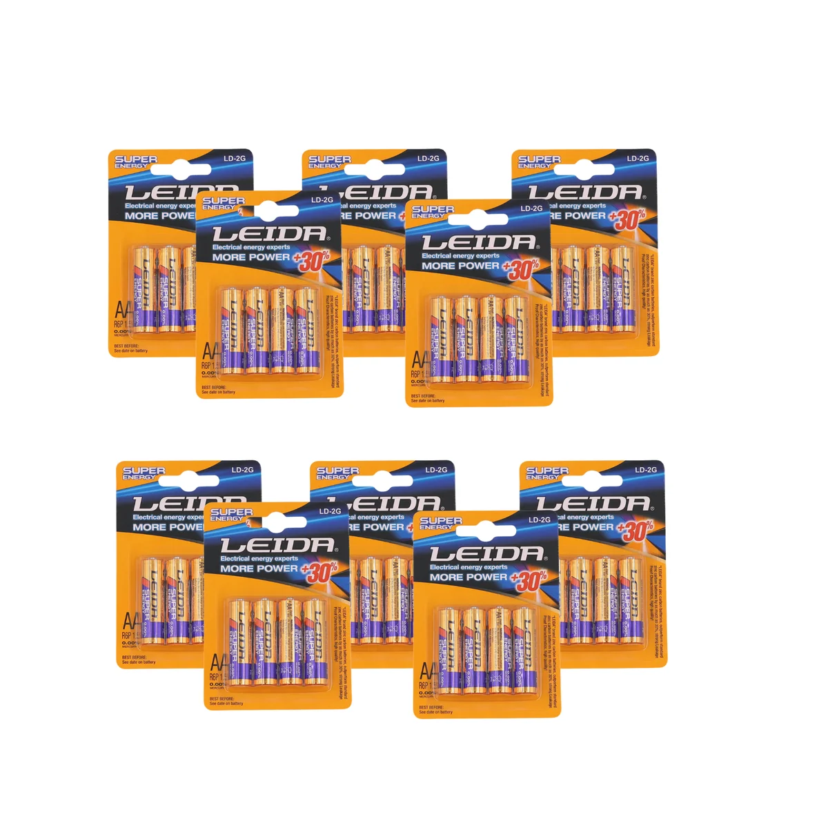 Leida Super Energy AA Batteries - 10 Pack of 4 | 40 Batteries Total - Image 5